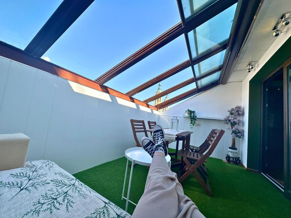 Dos Torres Atico - Solarium Privado En Calle Alfonso I Zaragoza Exteriör bild